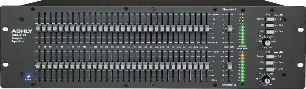 Ashly GQX-3102 2 Channel 31-Band Graphic Equalizer - Calgary Tech Rent