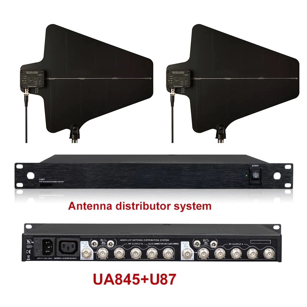 Shure UA845 Antenna Distribution System, With Monster Power Pro 900