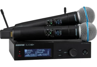 Shure SLXD24+ Beta58 Dual Channel Digital Wireless Handheld Microphone system